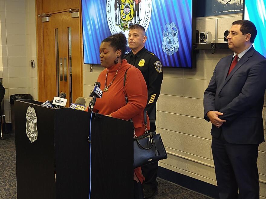 Milwaukee resident Tammy Bartley discusses the impact of vehicle thefts on crime victims.