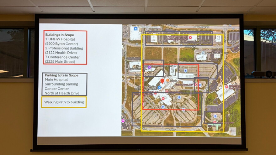 Over 900 beacons are located throughout UM Health-West's campus.