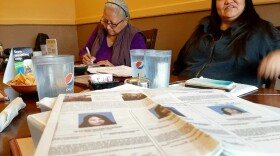 Angelita Chegup (left) and Tara Amboh are among four women banished from their reservation for what they say are political reasons. They're now suing the Ute Tribe in Utah.