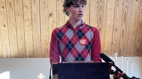 Bowdoin College Junior Shawn Jiminez helped organize the community vigil at Brunswick United Methodist Church which brought together community members, lawmakers and Brown University students.