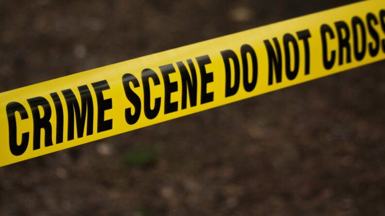 Police crime scene tape. Thursday's shooting in Aberdeen, Md. left four people dead, including the suspected shooter, Snochia Moseley.