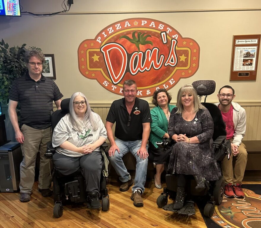 The Dan’s crew with Tina Guenette.