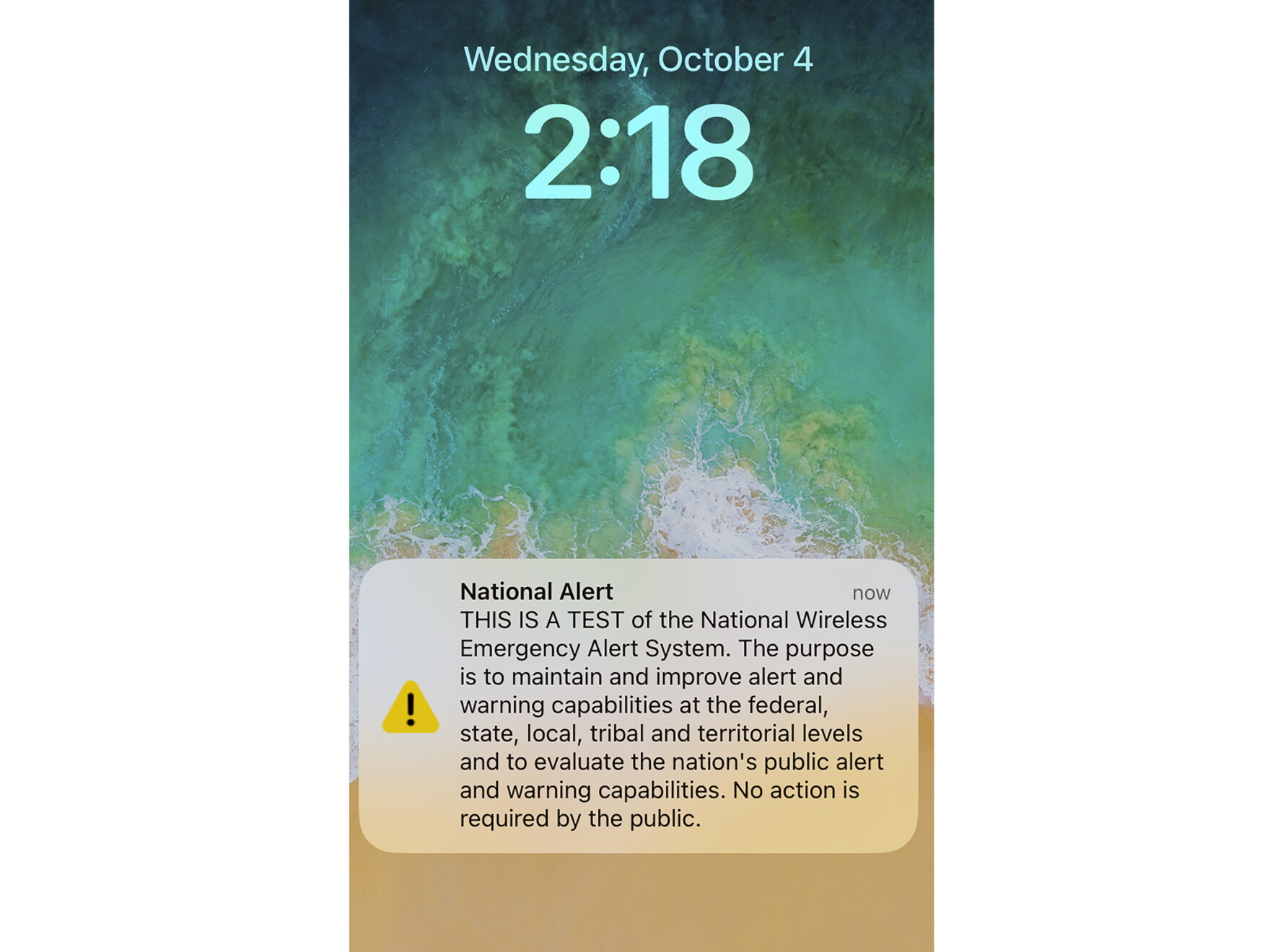 Computer National Alert Test That nationwide emergency alert test we told you about? It came a bit ...