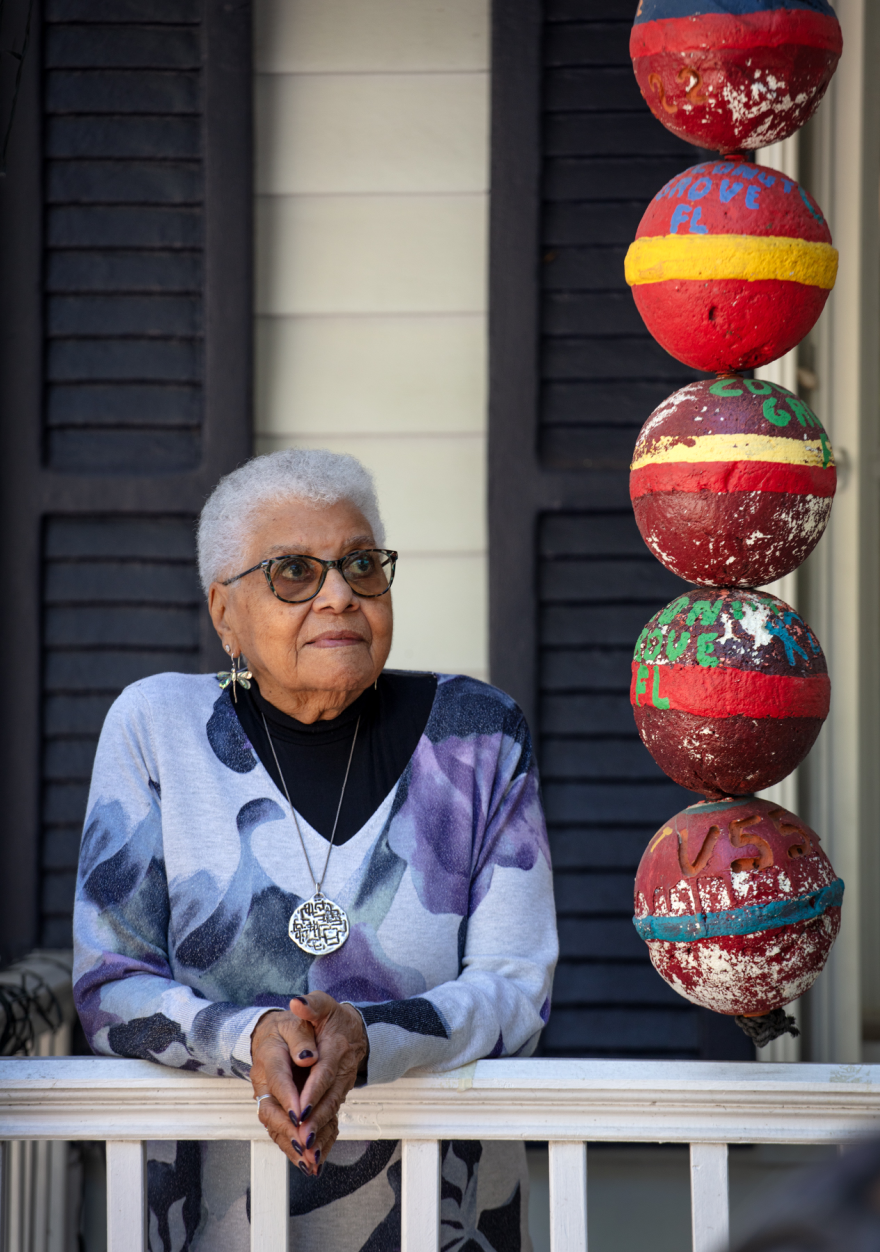 Lucienne “Lu” Sanchez today, as she approaches her 100th birthday in August. “If I’m an inspiration,” she said, “I’m glad.”