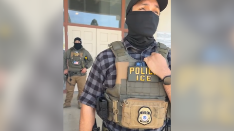 The group SBResiste accused federal immigration agents of blocking access to a public space and “retaliation” at the Santa Barbara County Jail on April 22.