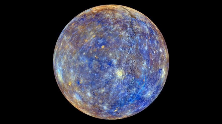 You're standing at the equator on Mercury just before sunrise. We'd better put you in a protective shelter, because it's mighty cold--something around three hundred degrees below zero, Fahrenheit.