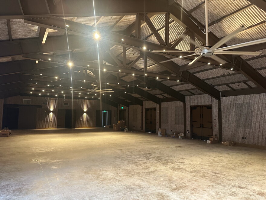 The interior of one of the new buildings at Paramont Ranch.