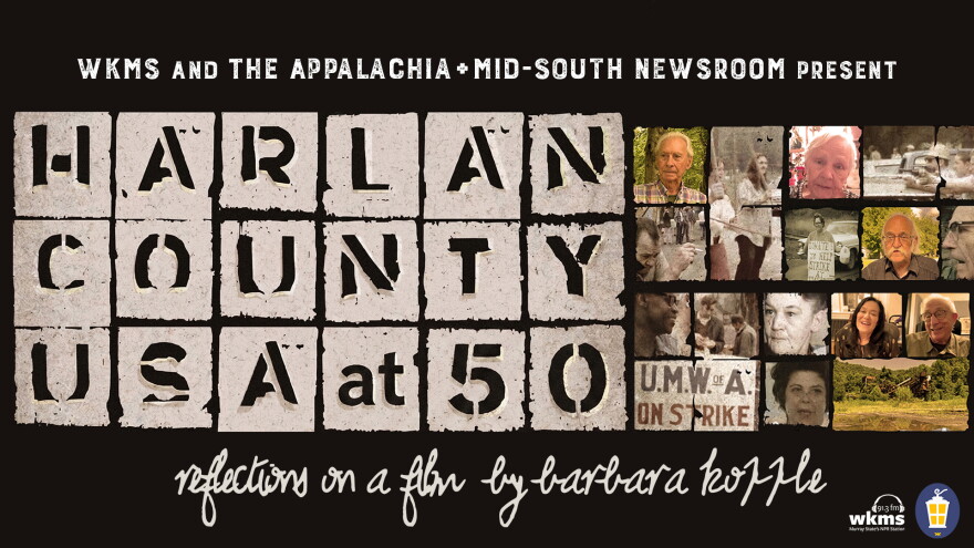 A poster for the Appalachia + Mid-South Newsroom's hourlong special "Harlan County, USA at 50."