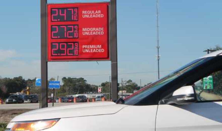 The average gas price has dropped nearly eight cents in one week. Photo: Renata Sago, WMFE.