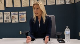 Mayoral candidate Donna Deegan is interviewed May 11 at the Jacksonville Daily Record.