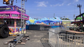 Filming equipment at Keansburg Amusement Park, the set of "Grown-Ups 3".