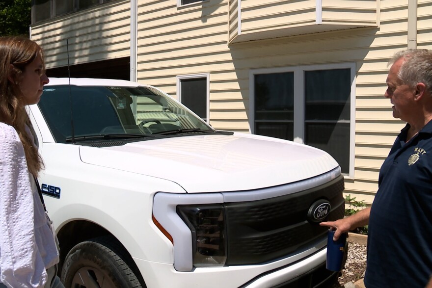John Shassberger purchased his EV in February just as gas prices started to rise.