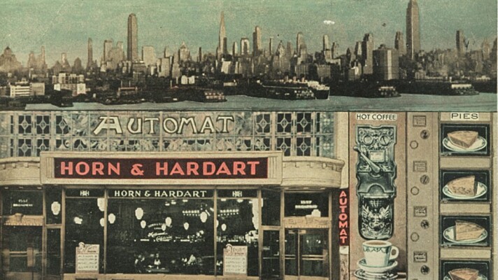 The Horn & Hardart Automat in Times Square.