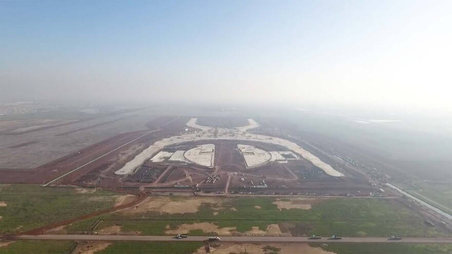 Mexico City airport construction