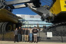 Students from SHPE's UW-Milwaukee chapter at Komatsu Mining Corp. headquarters.