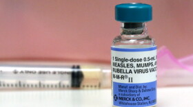 The MMR vaccine for measles, mumps or rubella at Logan Square Health Center in Chicago, Illinois. Among schools with more than 30 kindergarten students, there was a 3% increase in the number of schools with MMR vaccination rates at or above 95%, compared with last year in Connecticut.