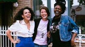 Commissioned by Tune-Yards' radio show, Xenia Rubinos (left) teamed up with Olga Bell and Sammus to create a new song.
