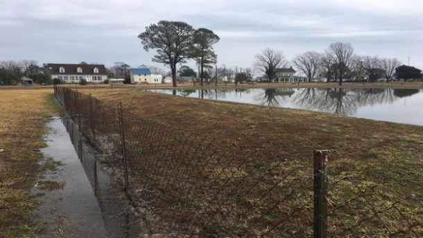 Berm infiltration pond exceeding water limit