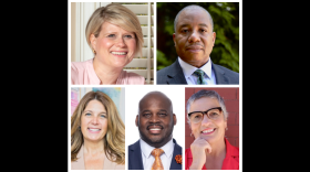 Catherine Truitt (clockwise, top left), Mo Green, Katie Eddings, Kenon Crumble and Michele Morrow.
