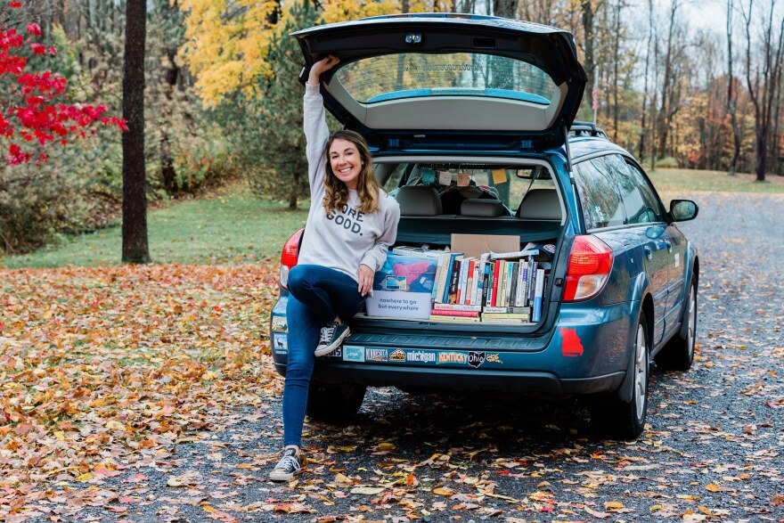 Mary Latham and her mom's Subaru