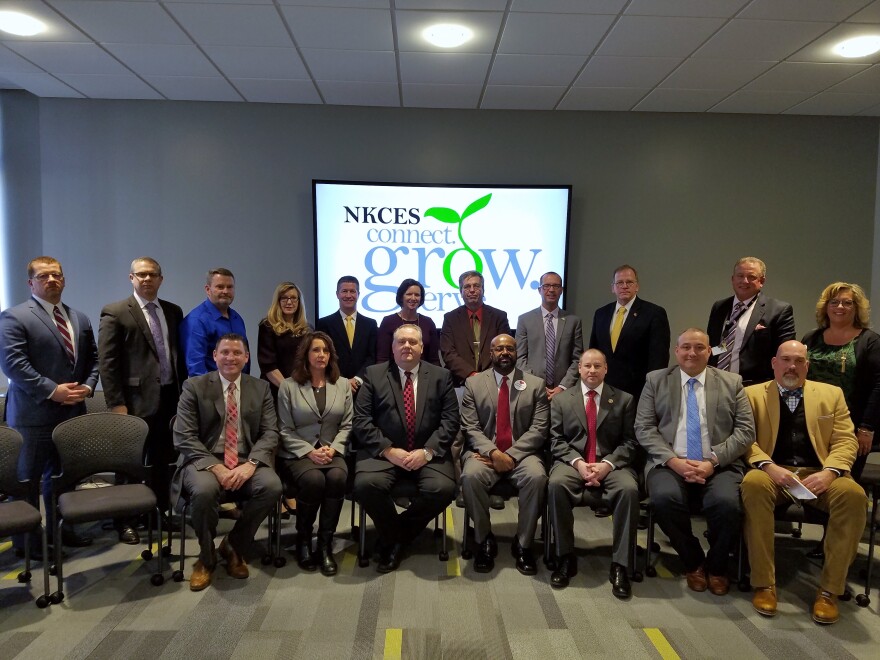 Superintendents from 17 Northern Kentucky schools gathered Monday to oppose KY House Bill 205.
