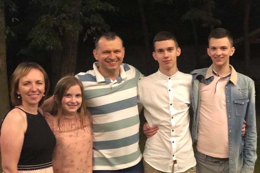 Courtesy photo of Olga and her family