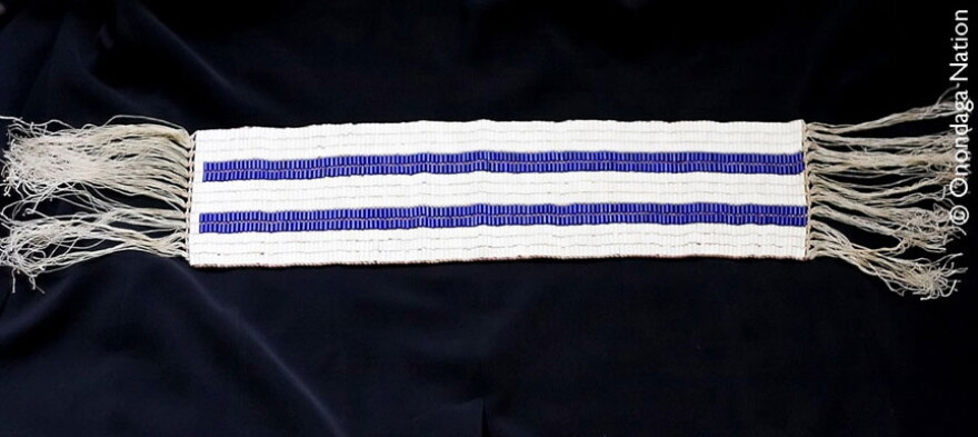 The Two Row Wampum is one of the earliest agreements between a Native nation and the Europeans. It is one of the most significant wampum's in Haudenosaunee culture.