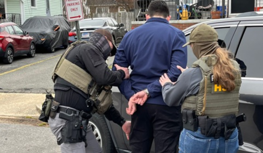 U.S. Immigration and Customs Enforcement assisted by the FBI and the Bureau of Alcohol, Tobacco, Firearms and Explosives, apprehended three illegally present aliens during a routine enforcement operation in Arlington, Feb. 11, 2025.