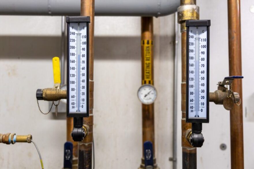 New cooling system pipes at White Mountain's power plant, Thursday, May 21, 2026.