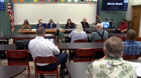 About 20 residents and officials at Monroe County's annexation forum July 28 at Bloomington Township Fire Department.