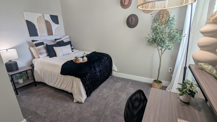 Mark Howard Baldino's new home in The Standard will closely resemble this attractive living space.