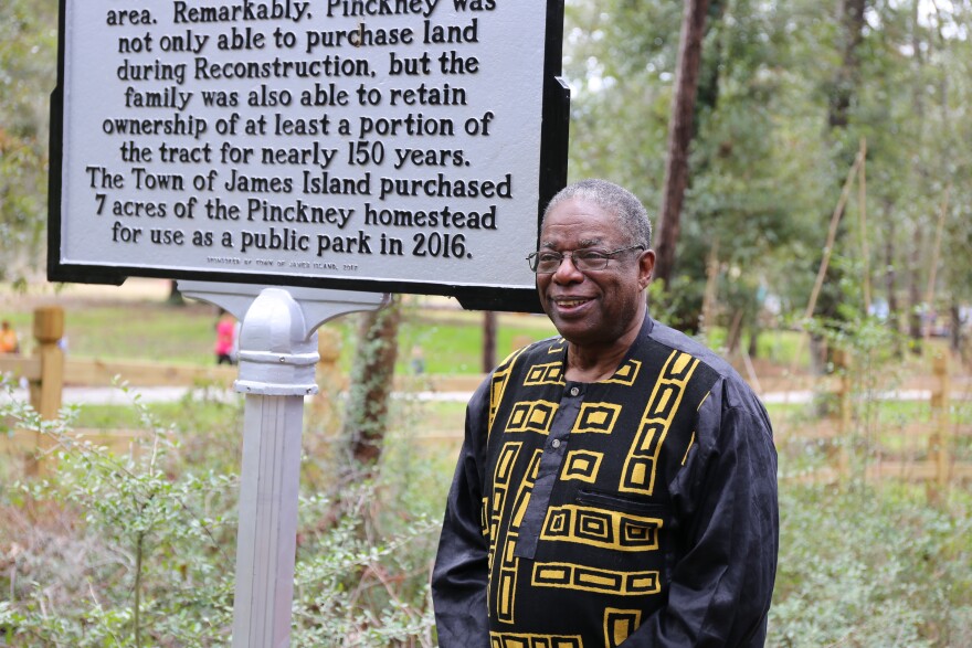 Simeon Pinckney's great- great grandson Jerome Harris