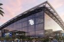 Rendering of the outside of the Tampa Bay Rays stadium