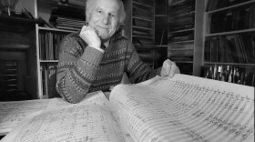 Sir David Willcocks in 1990