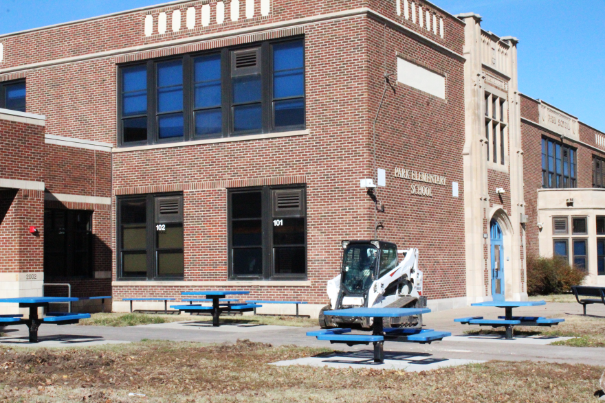 The two-story section of the building will be closed off until the second phase of construction is completed.