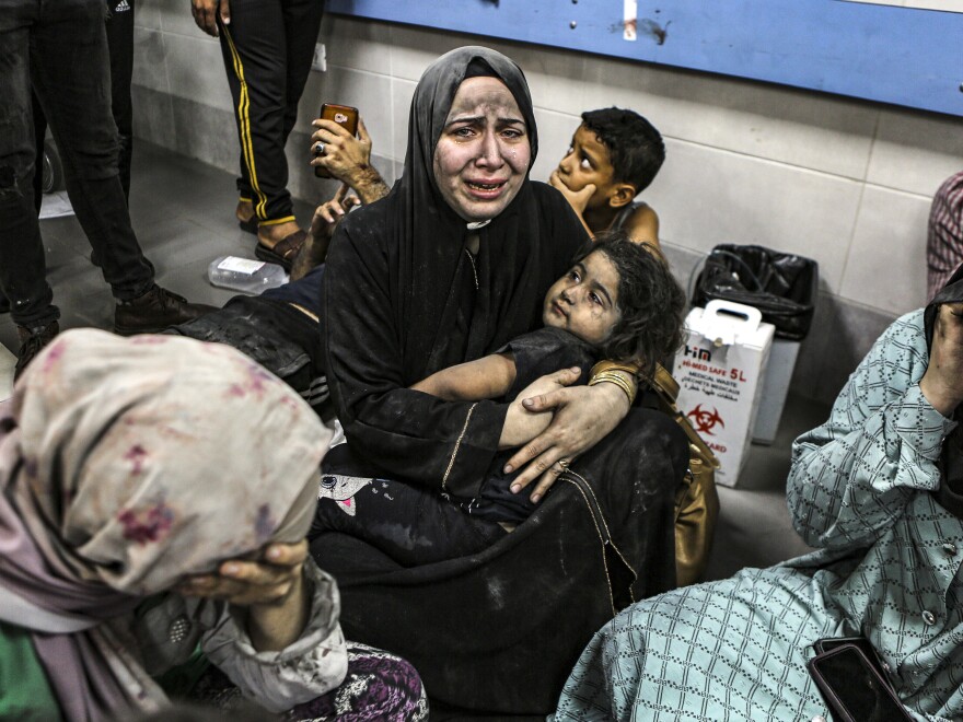Hundreds killed in explosion at a crowded Gaza hospital | WUSF