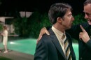 Dustin Hoffman and Walter Brooke in Mike Nichols' THE GRADUATE (1967).