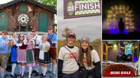 (From left) Cedarburg Oktoberfest, HKE MKE, The Hallows at Phantom Lake and Haunted Mini Golf are all happening in the Milwaukee area this weekend.