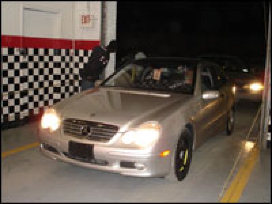 Luxury cars like this Mercedes-Benz have been showing up more frequently in repo auctions lately.  Repossessions are up 10 percent this year and rose by the same amount in 2007 as well.  But those in the business say lenders are now trying to avoid repossessing vehicles because they're losing so much money when they are sold at auction.