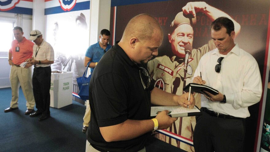 File photo of a 2012 job fair. This week's job fair is at TIAA Bank field.