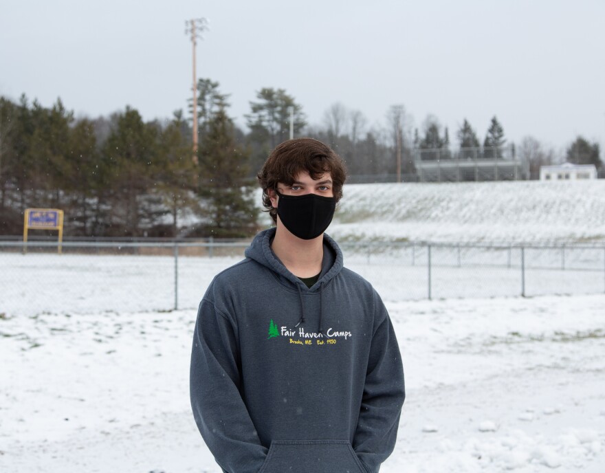 Ethan Lozier, 17, a senior at Bucksport Senior High School.