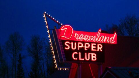 Sign for a supper club