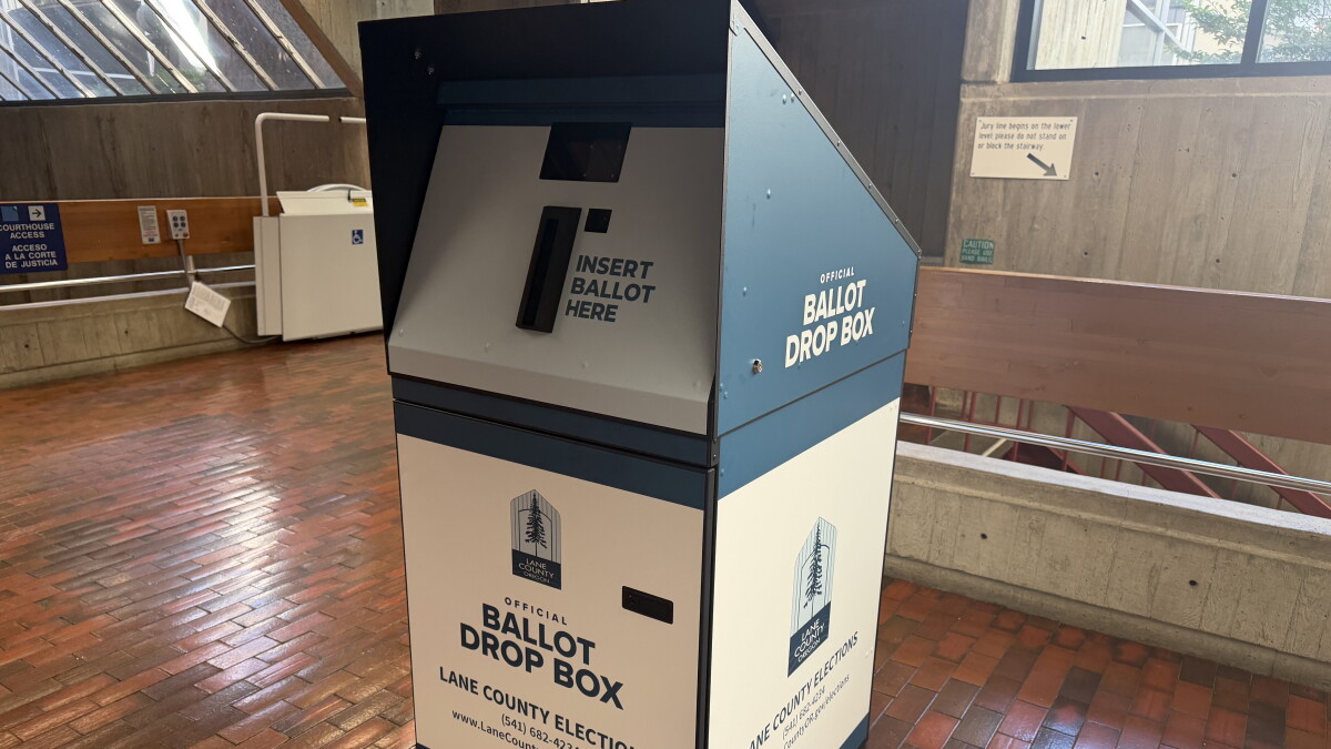 Lane County debuts 4 new ballot drop boxes, including a new smart drop box
