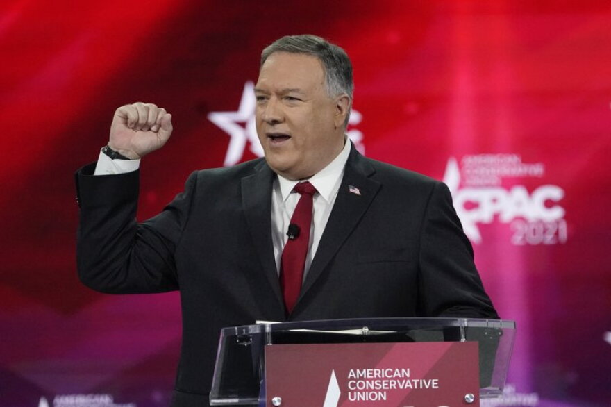 In this Feb. 27, 2021, file photo, former Secretary of State Mike Pompeo speaks at the Conservative Political Action Conference (CPAC) in Orlando, Fla. Ambitious Republicans are starting to make moves in Iowa, long a proving ground for future presidents. Their first step is finding out whether activists there have gotten over the last one.