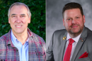 Left: U.S. Sen. Jeff Merkley. Right: Oregon state Sen. David Brock Smith. Merkley has served in Congress for nearly 18 years and faces challenger state Sen. David Brock Smith.