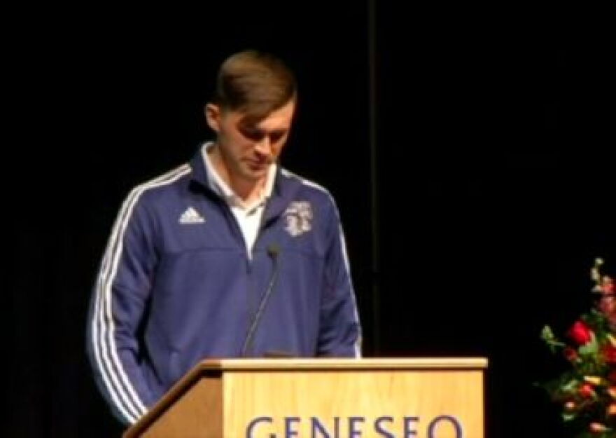 Brad Campion, at the remembrance ceremony