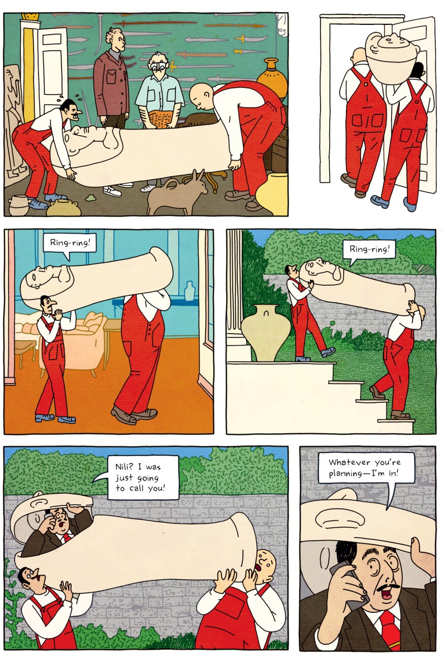 Page from <em>Tunnels,</em> by Rutu Modan.