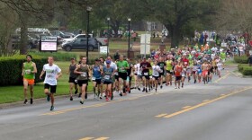 Runners during Shamrock Scurry 2024