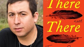 Tommy Orange and book cover for "There There"