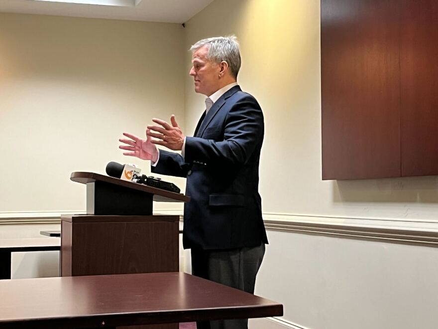 Attorney General Josh Stein speaking at Coastal Horizons